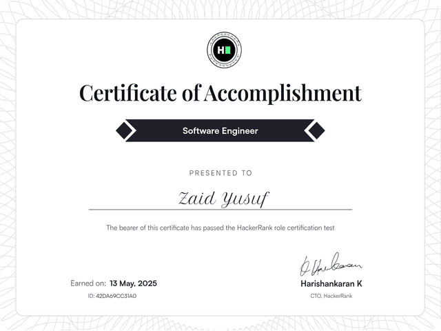 Certified Software Engineer